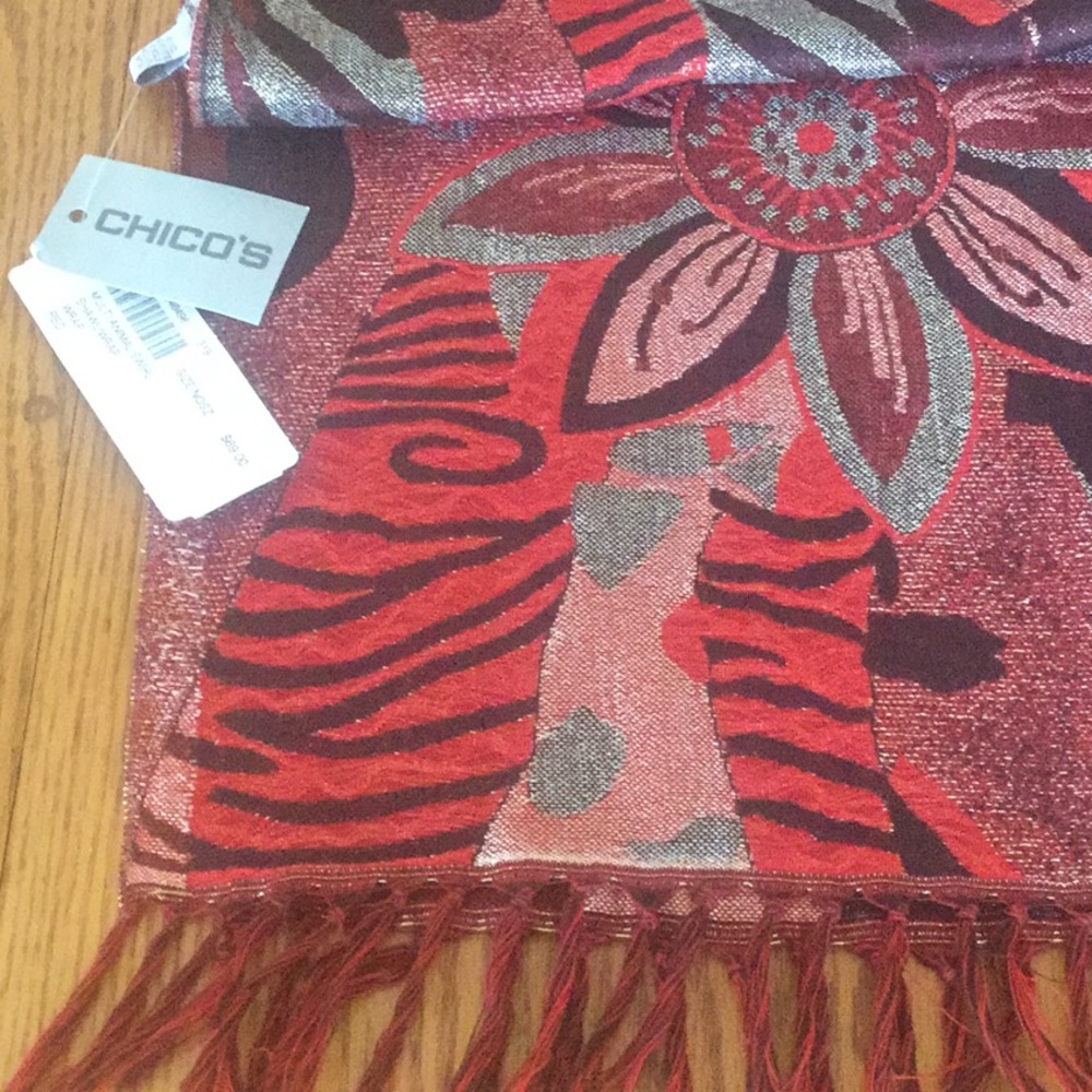 Multi Animal Swirl Shawl , Wrap